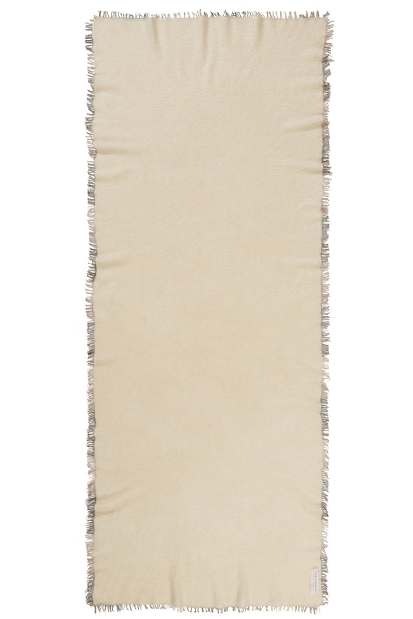 Pur Schoen Schal natural fransen grey Sonderangebote