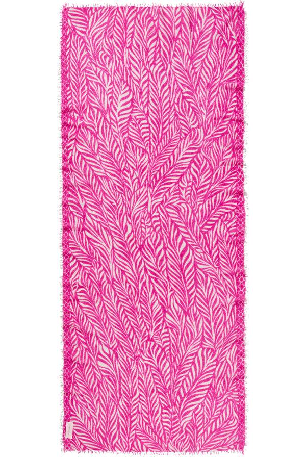 Pur Schoen Schal leafgarden pink-natural Kostenlose Rückgabe