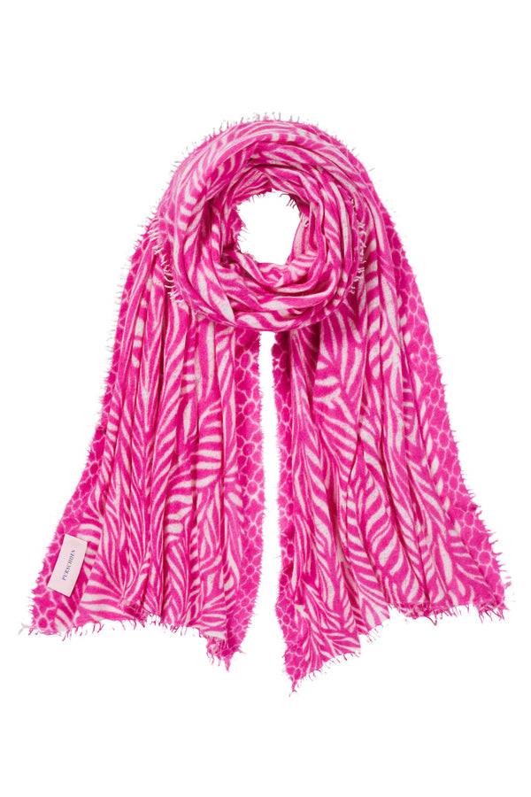 Pur Schoen Schal leafgarden pink-natural Kostenlose Rückgabe