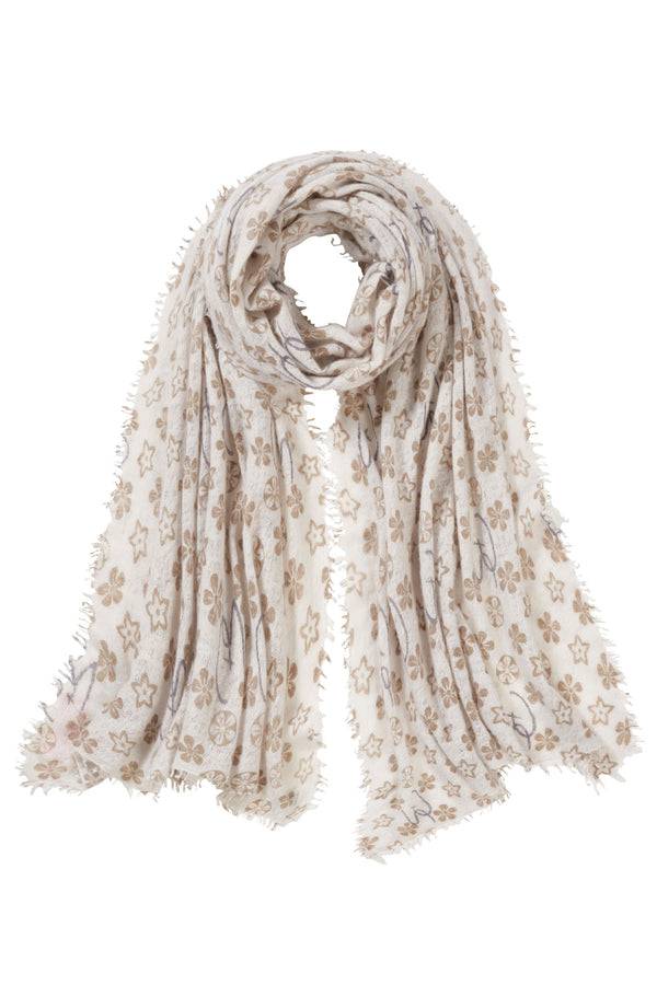 Pur Schoen Schal ps flowerfield kiesel Sonderangebot der Fabrik