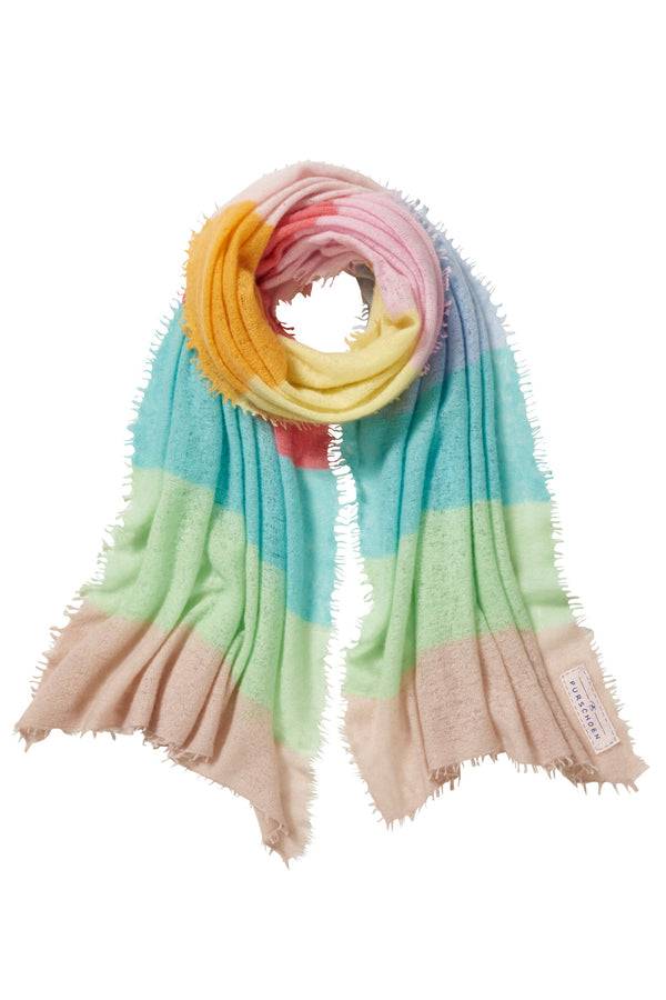 Pur Schoen Schal rainbow stripes 7 Discount Store für neue Produkte
