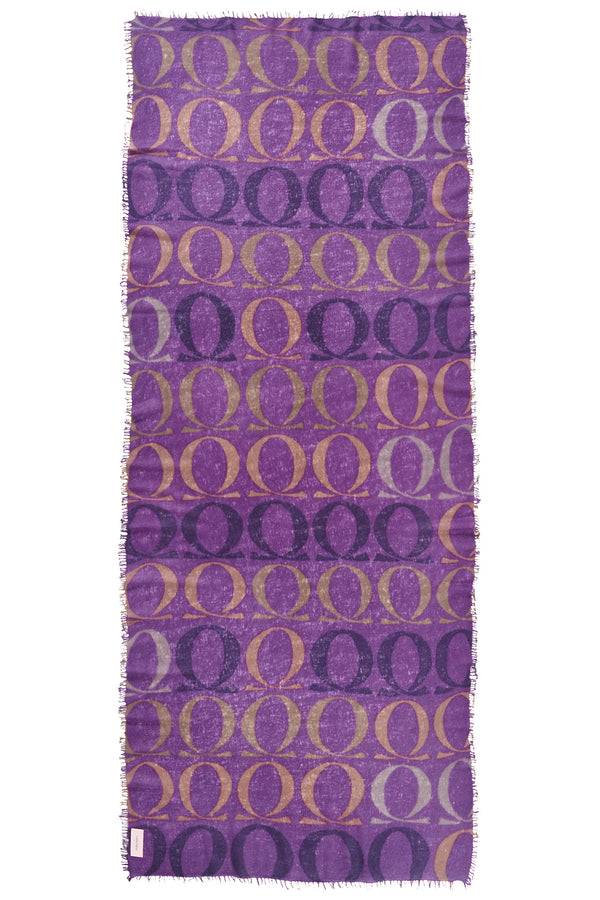 Pur Schoen Schal logo-love bigO violett Outlet