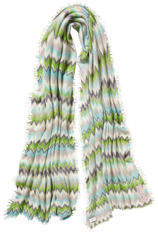 Pur Schoen Schal chevron lime-eistürkis Kostenloser Versand