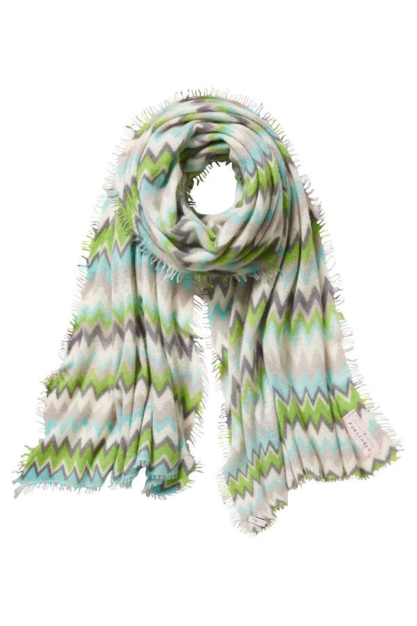 Pur Schoen Schal chevron lime-eistürkis Kostenloser Versand