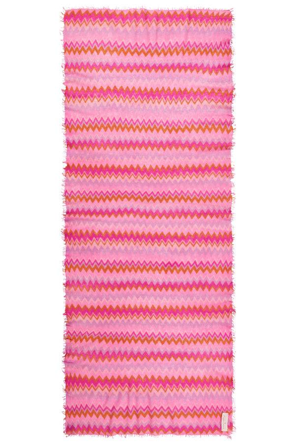 Pur Schoen Schal chevron flamingo-rose Limitierter Zeitrabatt