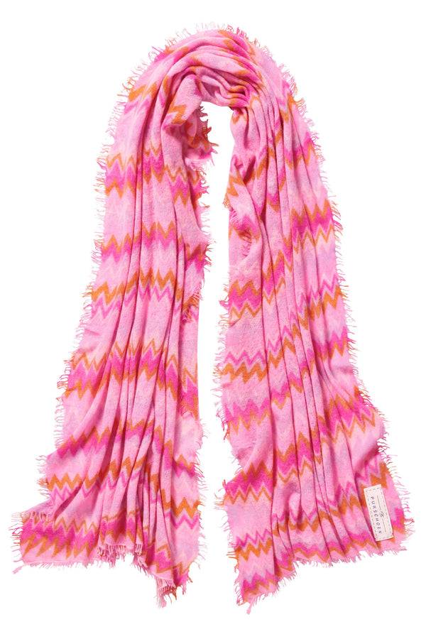 Pur Schoen Schal chevron flamingo-rose Limitierter Zeitrabatt