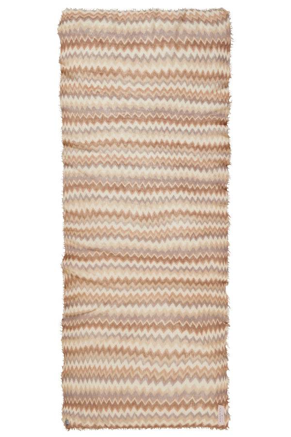 Pur Schoen Schal chevron camel classic-puder Fabrik Onlineshop