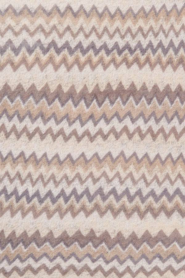 Pur Schoen Schal chevron nougat-stone grey Rabatt