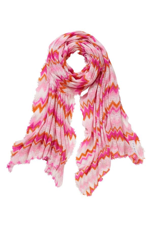 Pur Schoen Schal chevron pink-lavendel Günstig kaufen