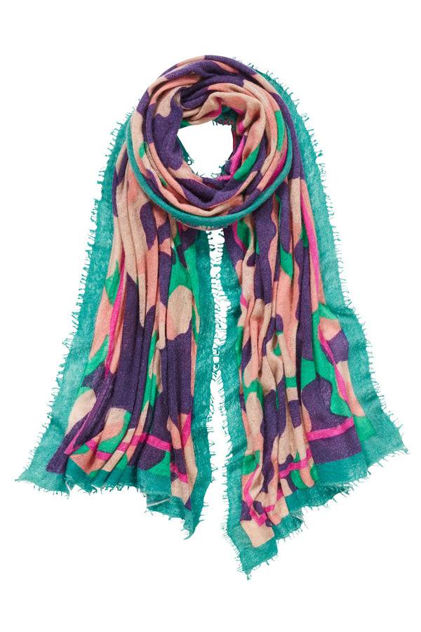 Pur Schoen Schal bubble aquamarin-blackberry Online Shopping