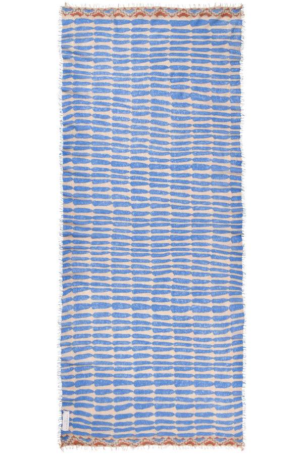Pur Schoen Schal habbat sky blue-sand Vatertagsangebot