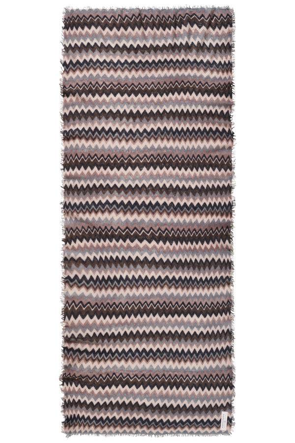 Pur Schoen Schal chevron black coffee Exklusive Angebote