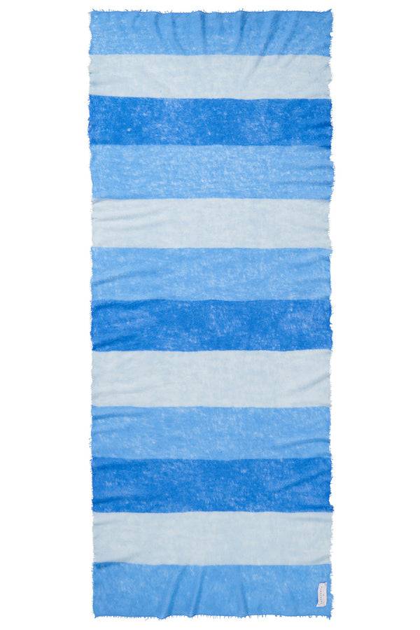 Pur Schoen Schal block 3 sky blue Discount Store für neue Produkte
