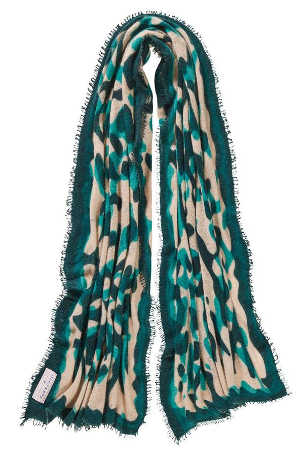 Pur Schoen Schal kalahari aquamarin-green dark Begrenzt auf 3 Tage