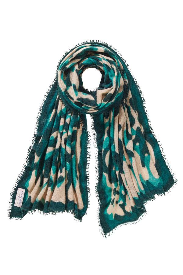 Pur Schoen Schal kalahari aquamarin-green dark Begrenzt auf 3 Tage
