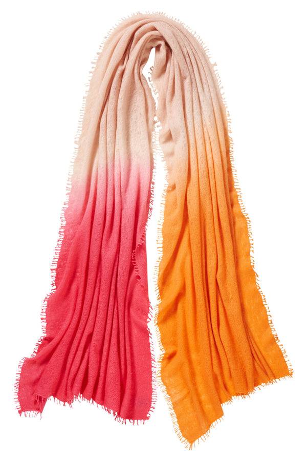 Pur Schoen Schal ombre klatschmohn Im Verkauf