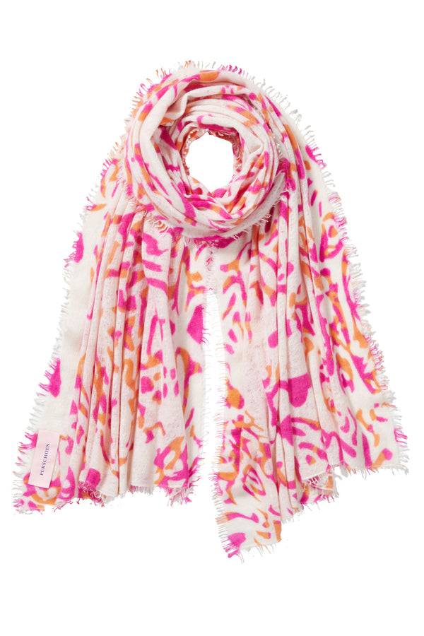 Pur Schoen Schal djungle heart pink Online