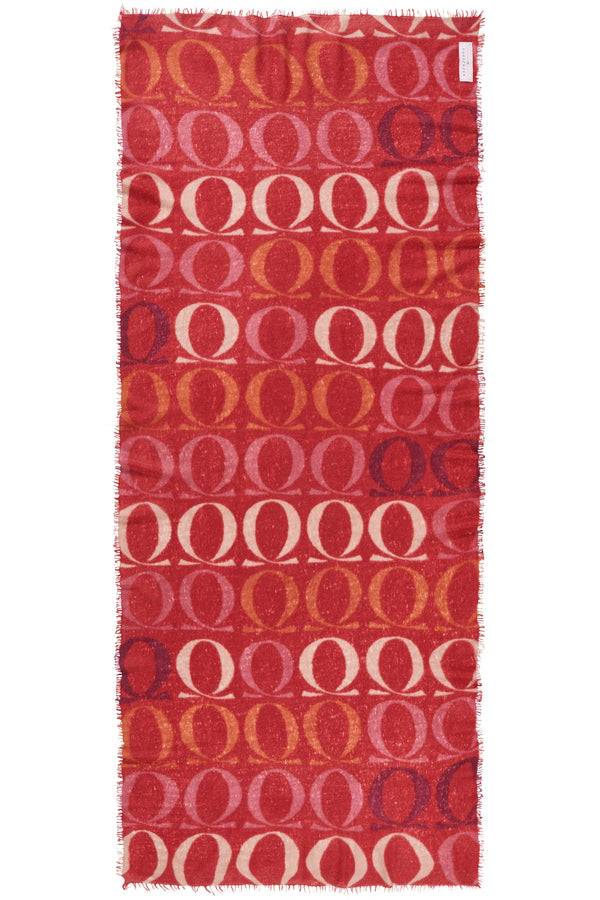 Pur Schoen Schal logo-love bigO lava red Hotsell