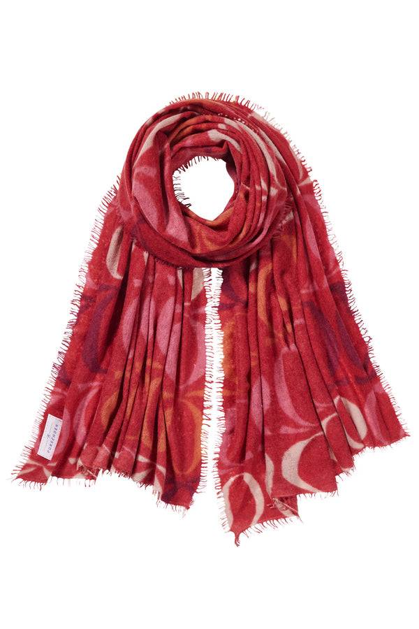 Pur Schoen Schal logo-love bigO lava red Hotsell