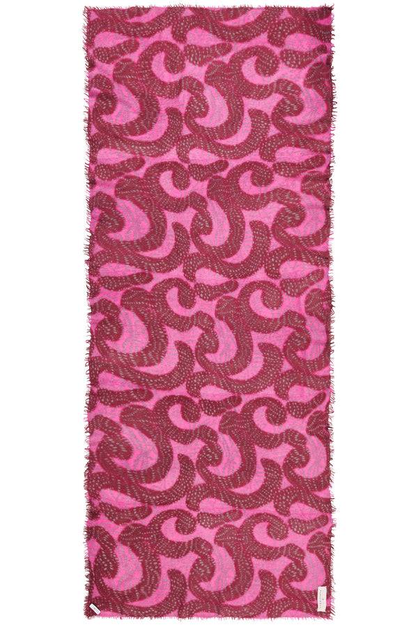 Pur Schoen Schal sprinkle bordo-pink Fabrikpreis