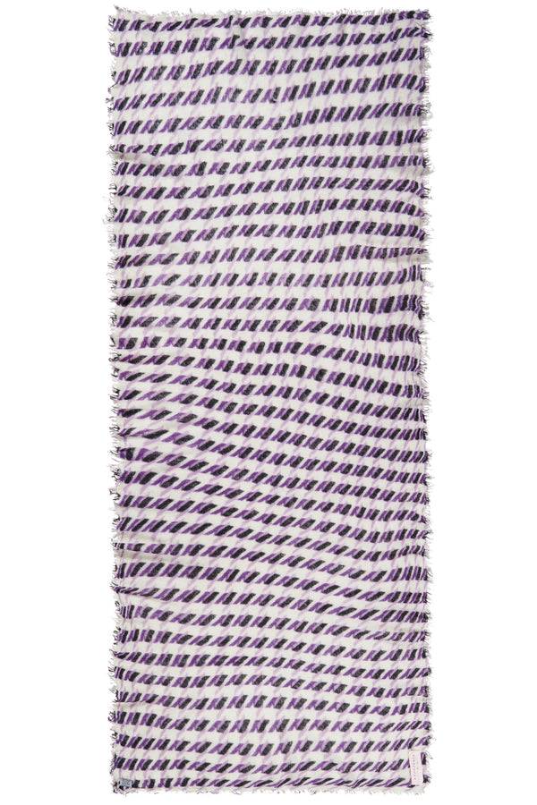 Pur Schoen Schal st la pepita flieder-natural Sonderangebot