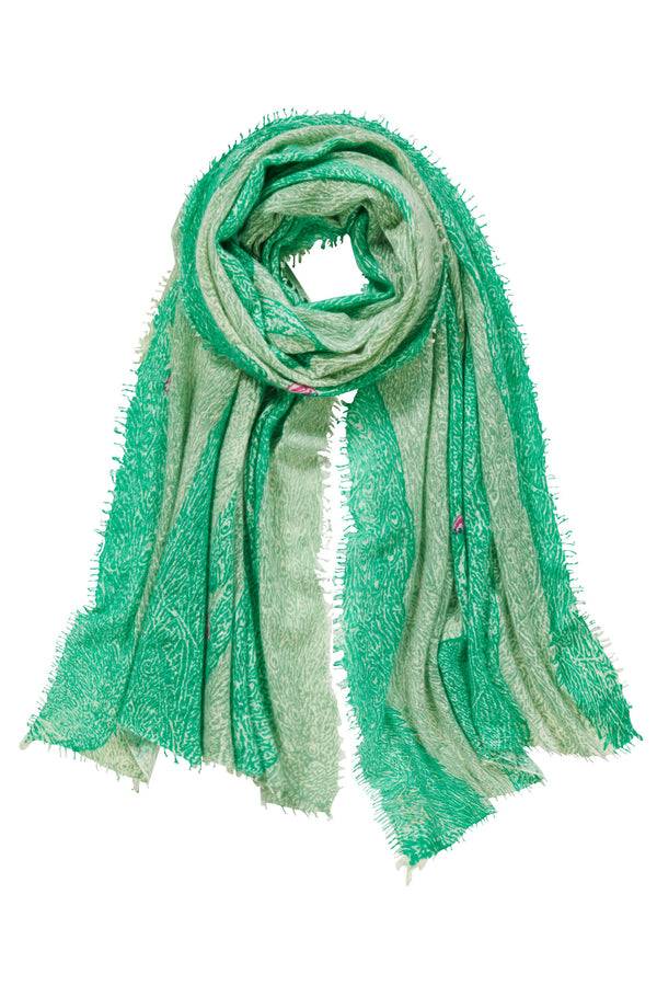 Pur Schoen Schal peacock grün Vatertagsangebot