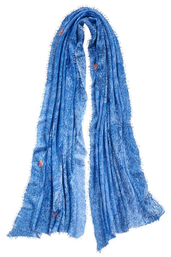 Pur Schoen Schal peacock blau Neueste Mode