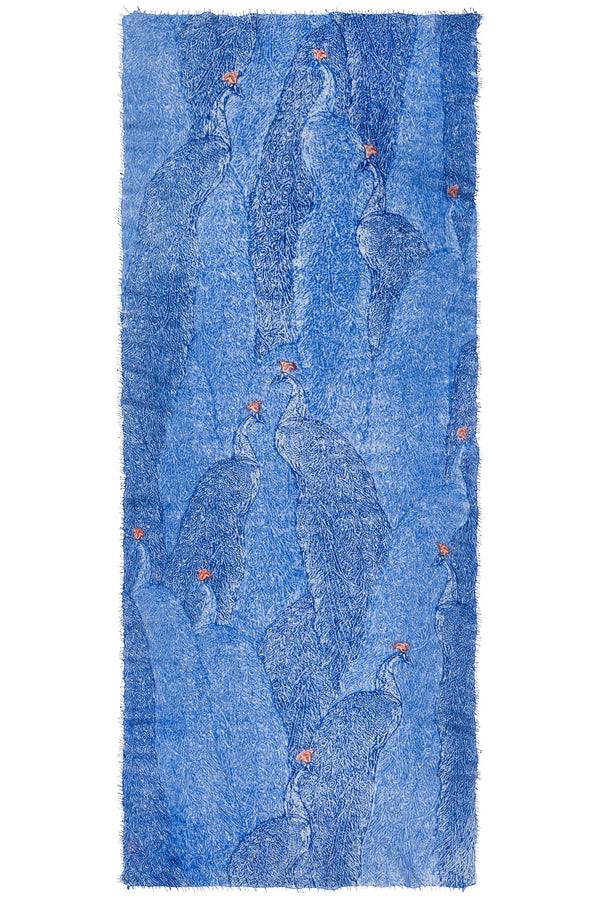 Pur Schoen Schal peacock blau Neueste Mode