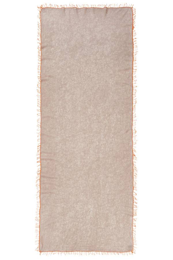 Pur Schoen Schal nougat fransen orange Saisonale Angebote