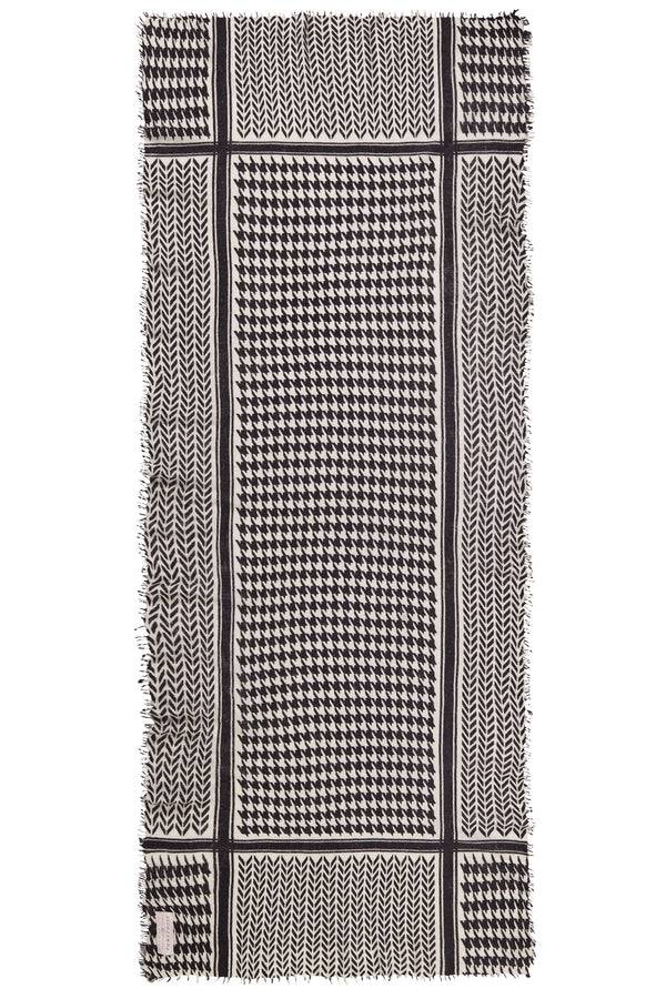 Pur Schoen Schal milano black-natural VIP-Rabatte