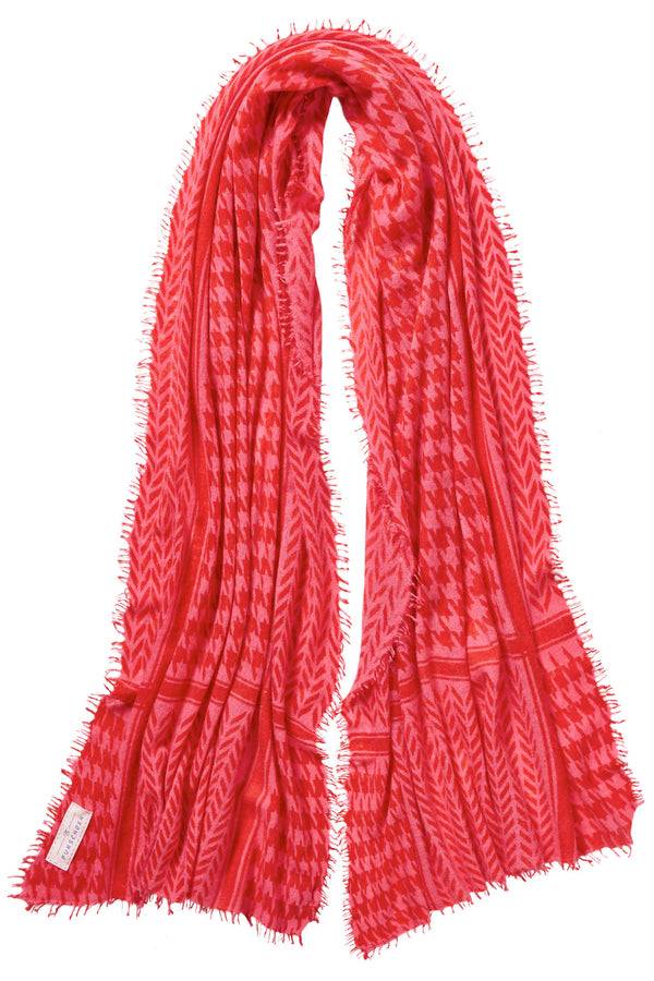 Pur Schoen Schal milano melone-chili red Letzte 2 Tage