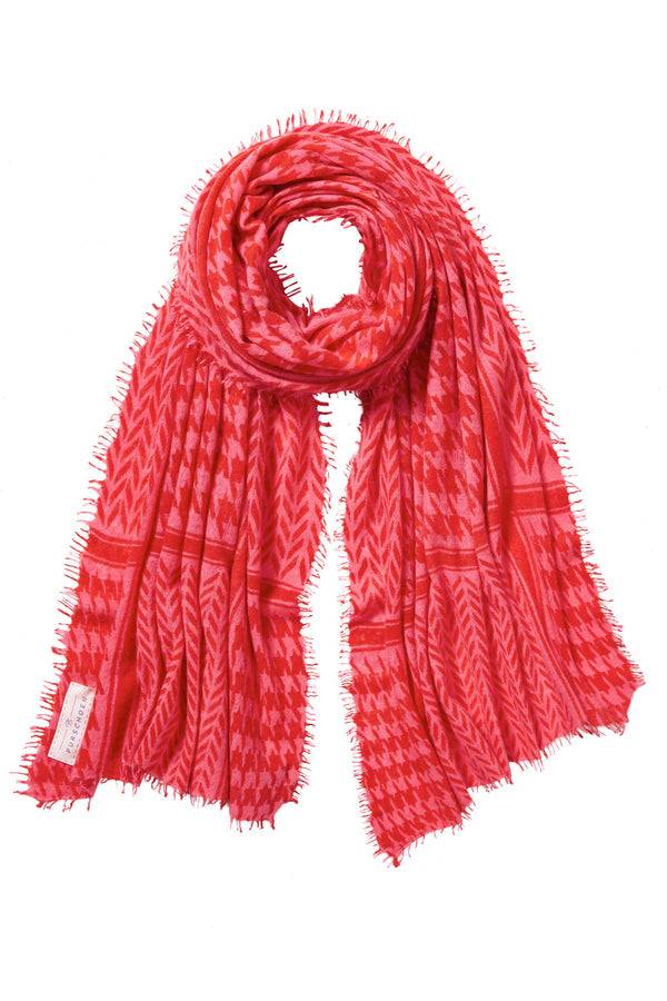 Pur Schoen Schal milano melone-chili red Letzte 2 Tage