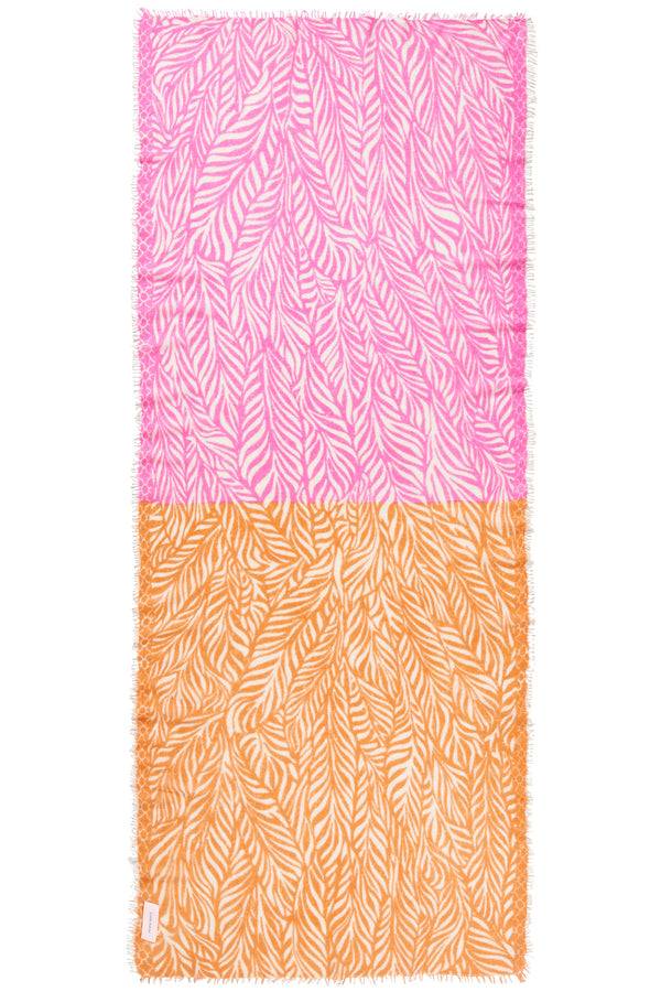 Pur Schoen Schal leafgarden multi puder pink Bis zu 50% Rabatt