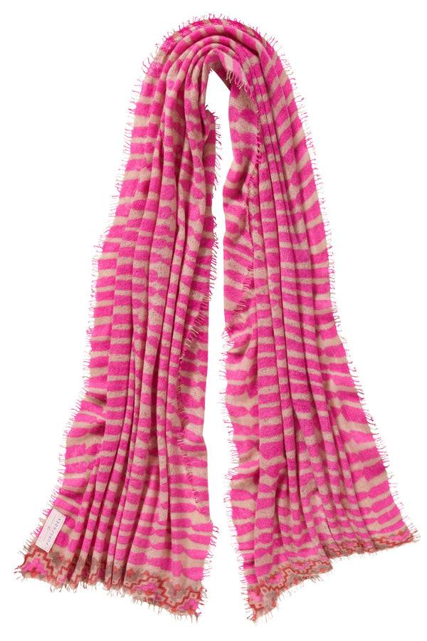 Pur Schoen Schal habbat pink-camel im Angebot