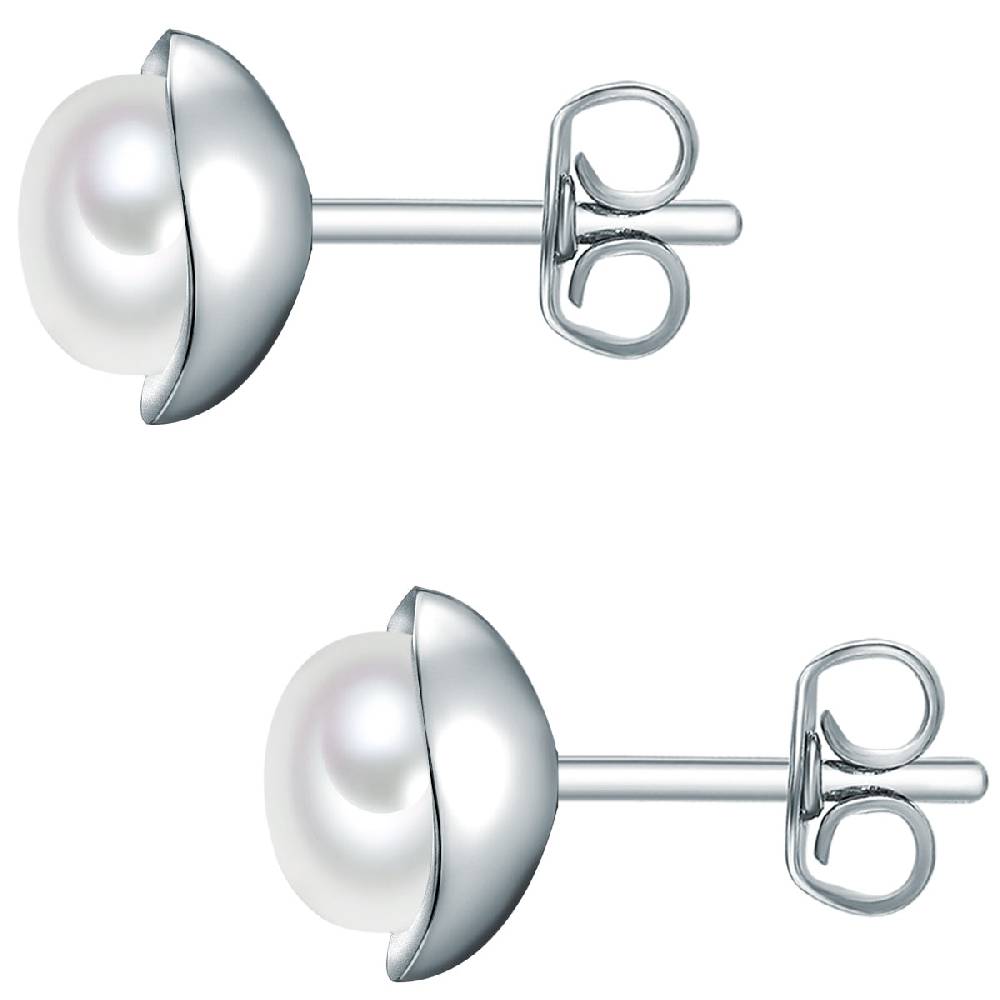 Rafaela Donata Ohrstecker Sterling Silber Süßwasser-Zuchtperle weiß Zeitbegrenzte Promotion