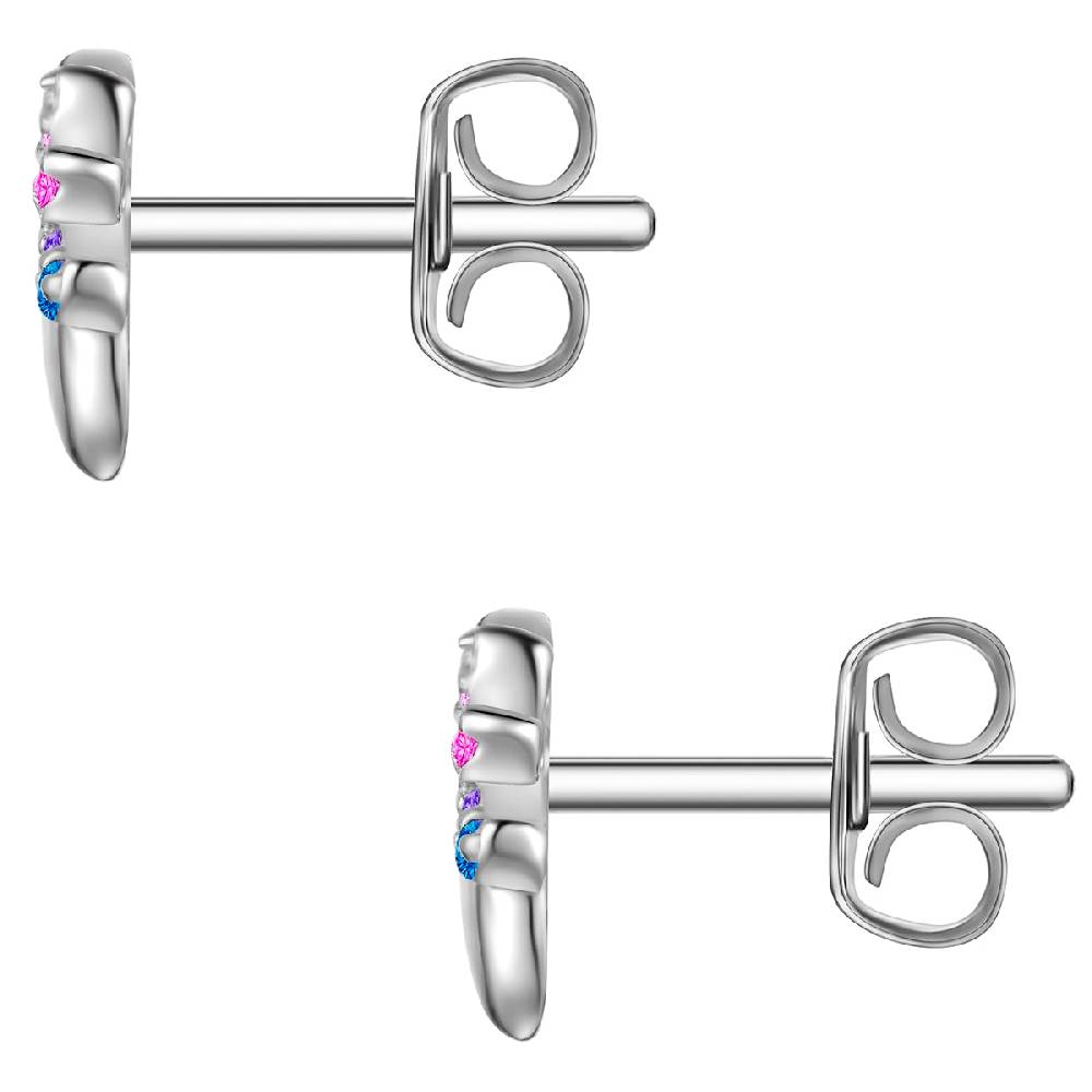 Rafaela Donata Ohrstecker Sterling Silber Zirkonia multicolor Bis zu 50% Rabatt
