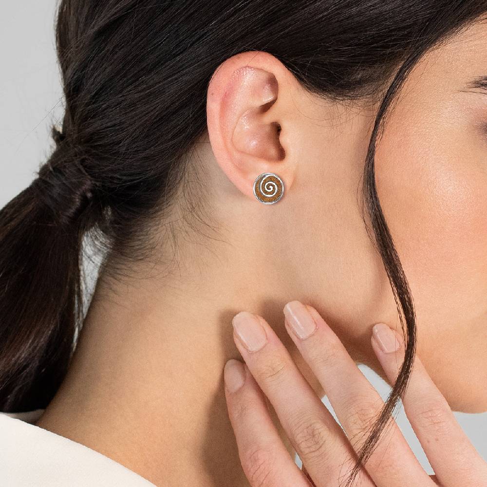 Rafaela Donata Ohrstecker Sterling Silber Sand Sonderangebot der Fabrik