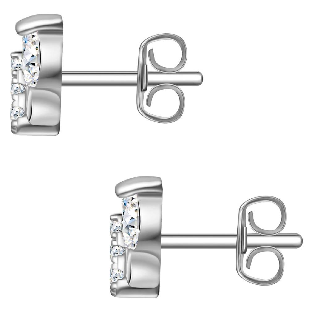Rafaela Donata Ohrstecker Sterling Silber Zirkonia weiß Clearance-Verkauf