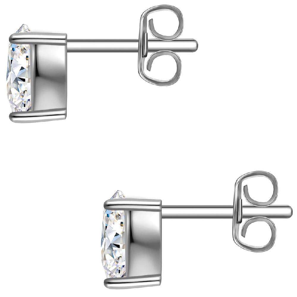 Rafaela Donata Ohrstecker Sterling Silber Zirkonia weiß Kostenloser Versand international