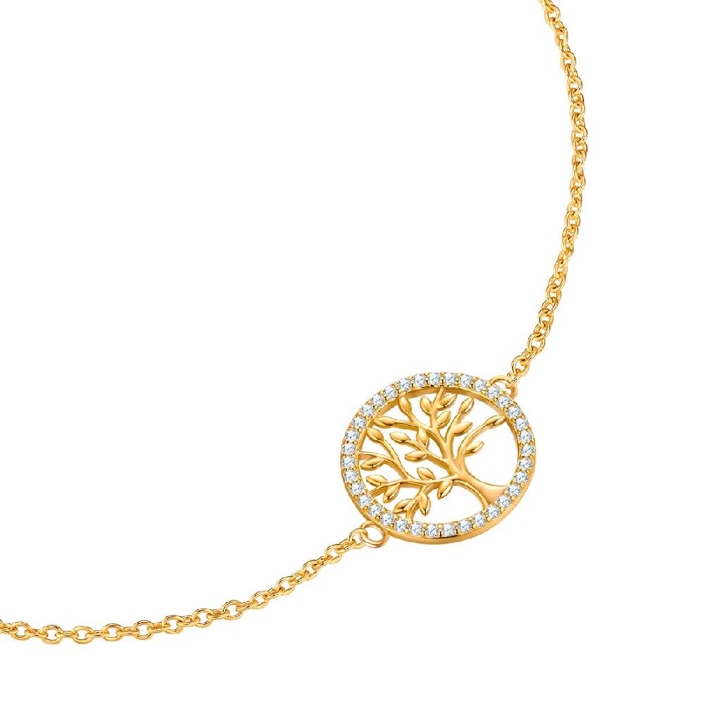 Rafaela Donata Armband Sterling Silber gelbgold Zirkonia weiß zollfrei