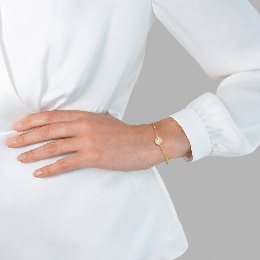 Rafaela Donata Armband Sterling Silber gelbgold Zirkonia weiß Auslauf