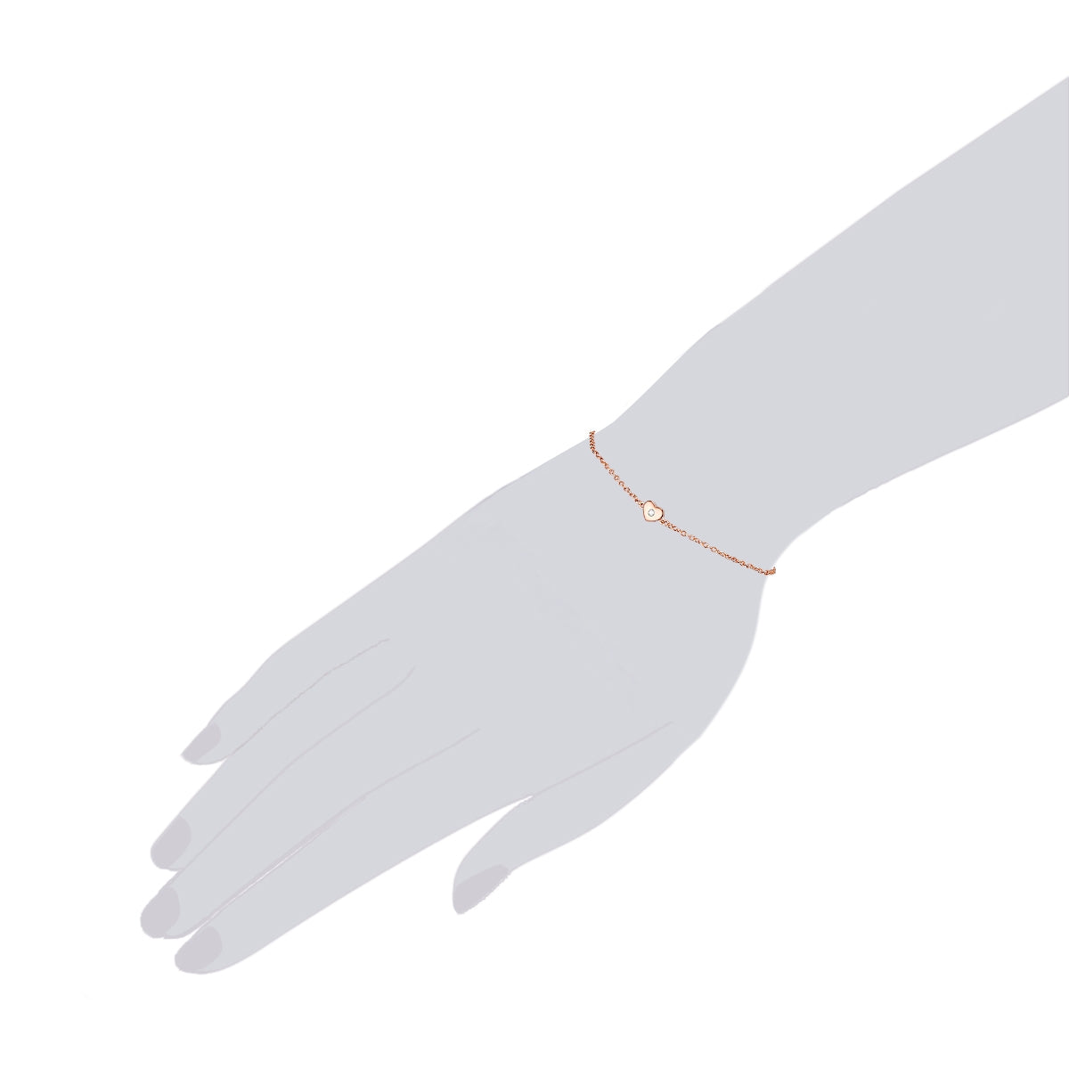 Rafaela Donata Armband Sterling Silber roségold Zirkonia weiß Meist gekauft