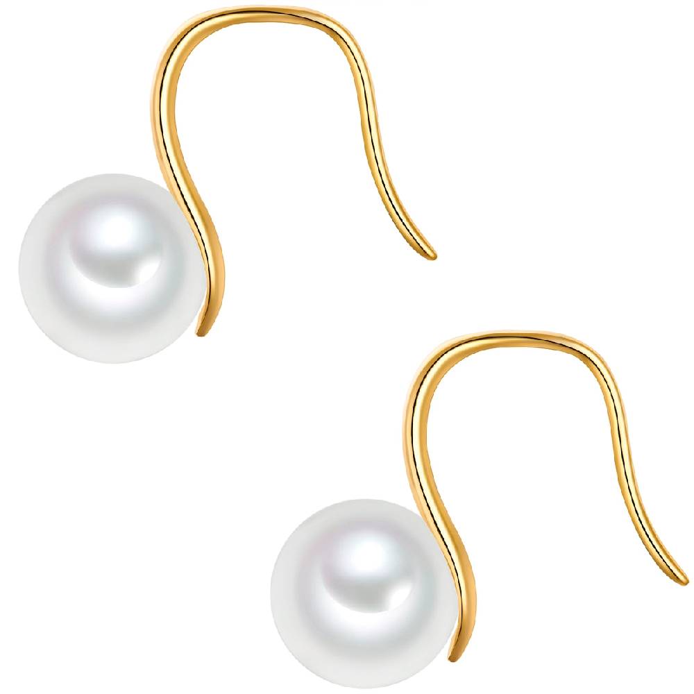 Rafaela Donata Ohrhänger Sterling Silber gelbgold Muschelkernperle weiß Fabrik Onlineshop