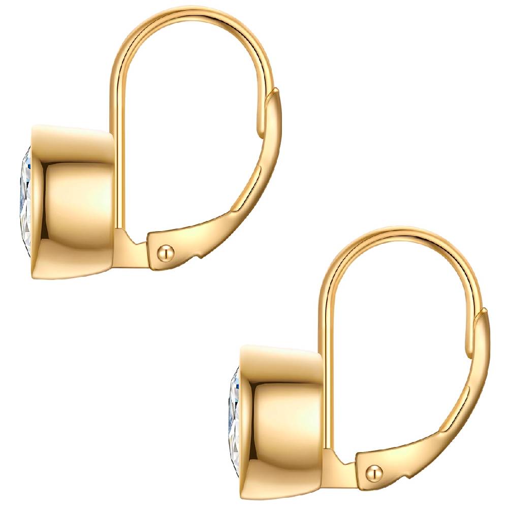 Rafaela Donata Ohrhänger Sterling Silber gelbgold Zirkonia weiß Sonderangebot