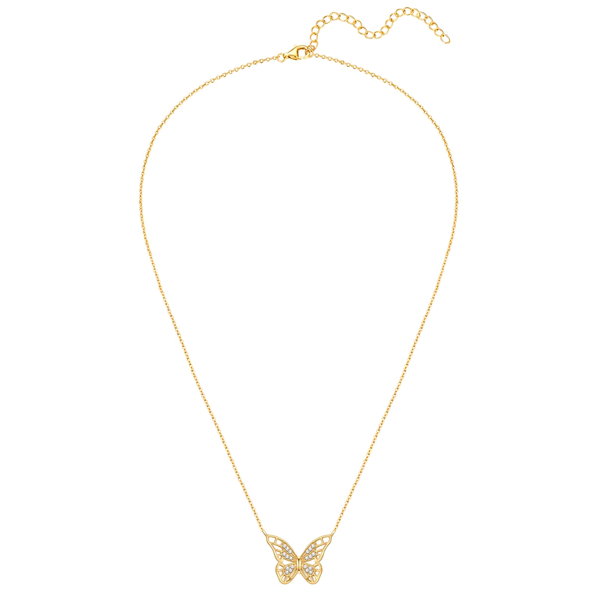 Rafaela Donata Kette mit Anhänger Sterling Silber gelbgold Zirkonia weiß Valentinstagsangebot
