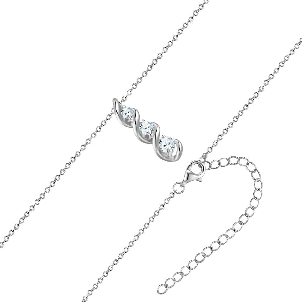 Rafaela Donata Kette mit Anhänger Sterling Silber Zirkonia weiß Lagerräumung