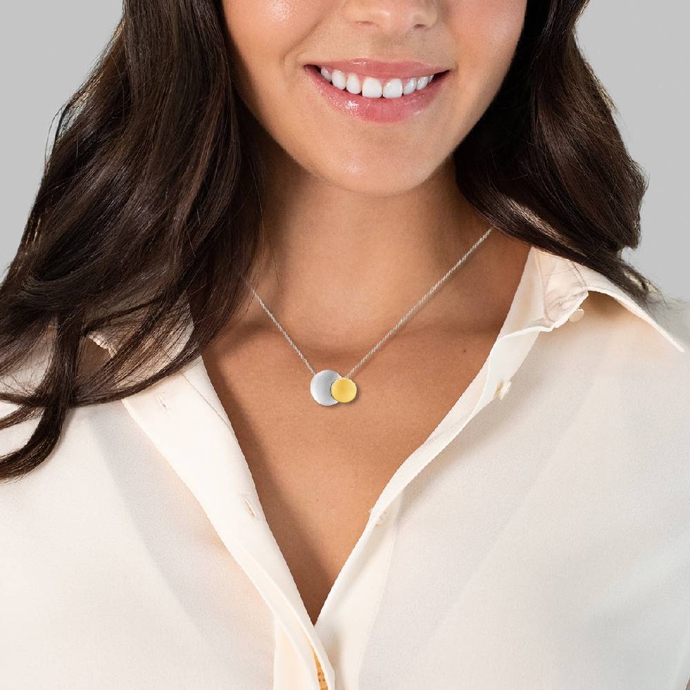 Rafaela Donata Kette mit Anhänger Sterling Silber bicolor Neuheiten