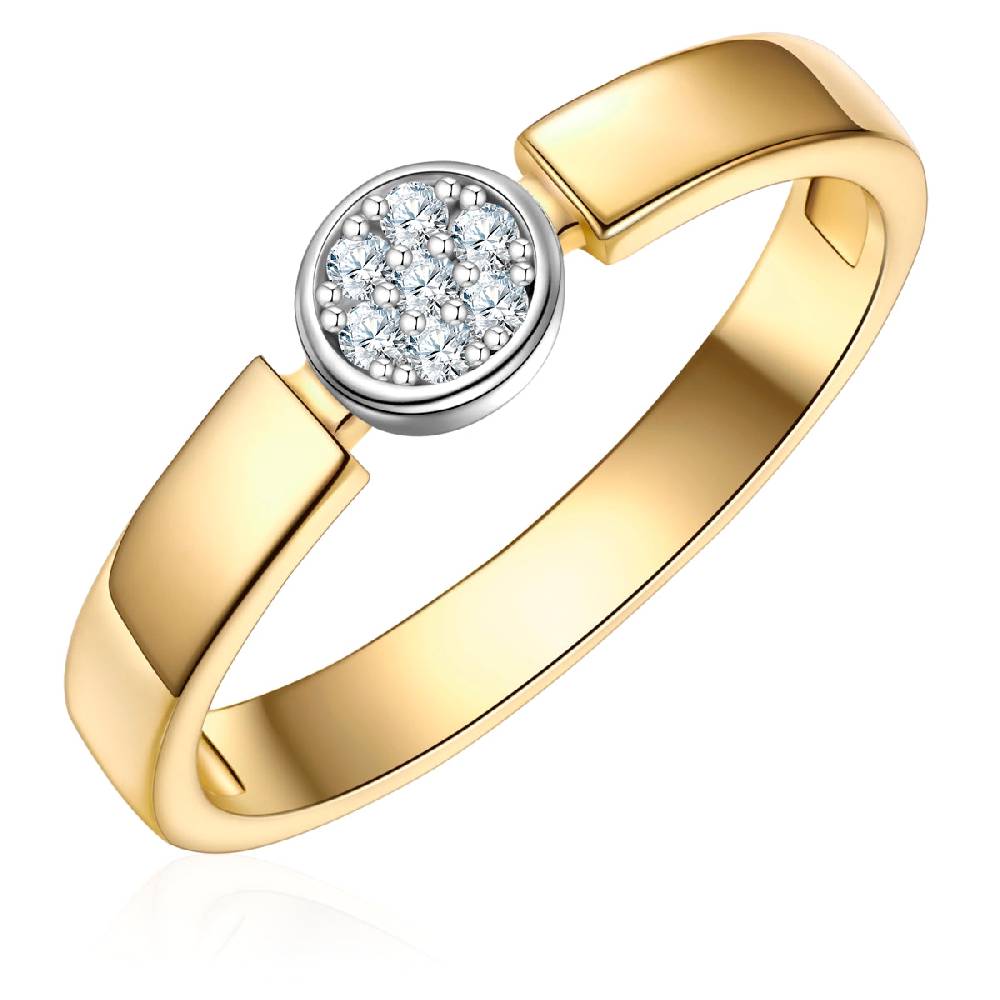 Rafaela Donata Ring Sterling Silber bicolor Zirkonia weiß Im Verkauf