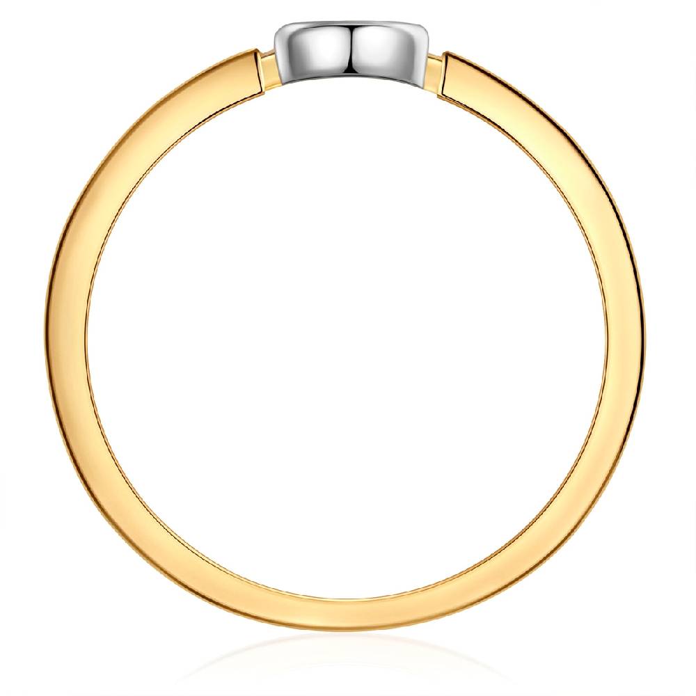 Rafaela Donata Ring Sterling Silber bicolor Zirkonia weiß Im Verkauf
