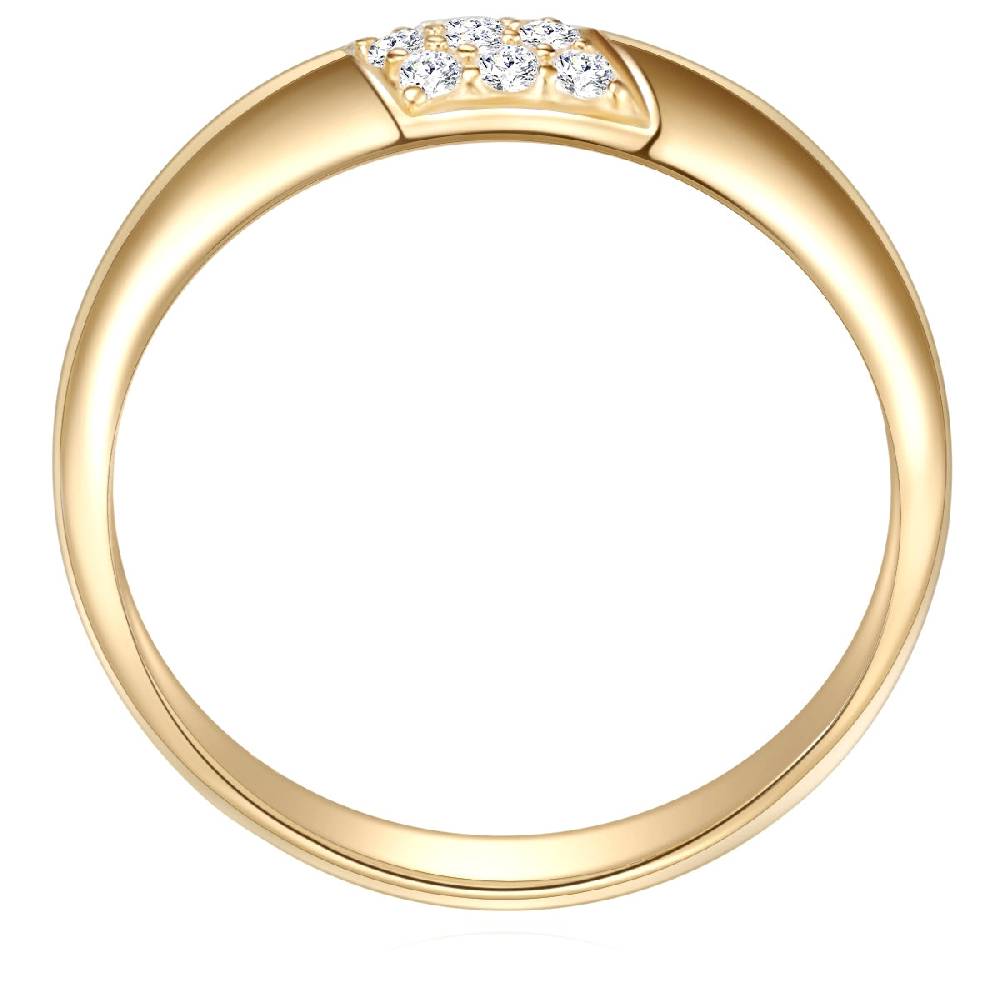 Rafaela Donata Ring Sterling Silber gelbgold Zirkonia weiß Fabrikverkauf